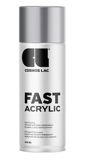 Bright Silver spray can